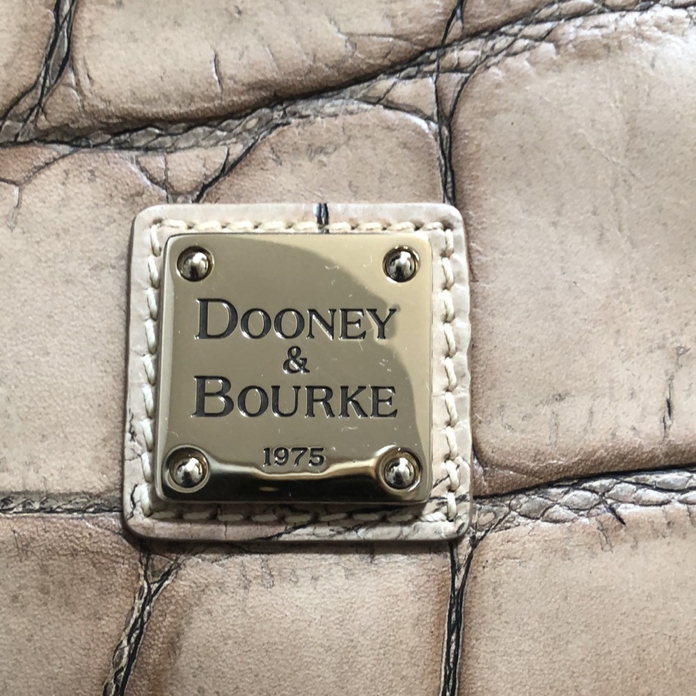 Dooney & Bourke Tan Croc-Embossed Tote - Picture 2 of 11